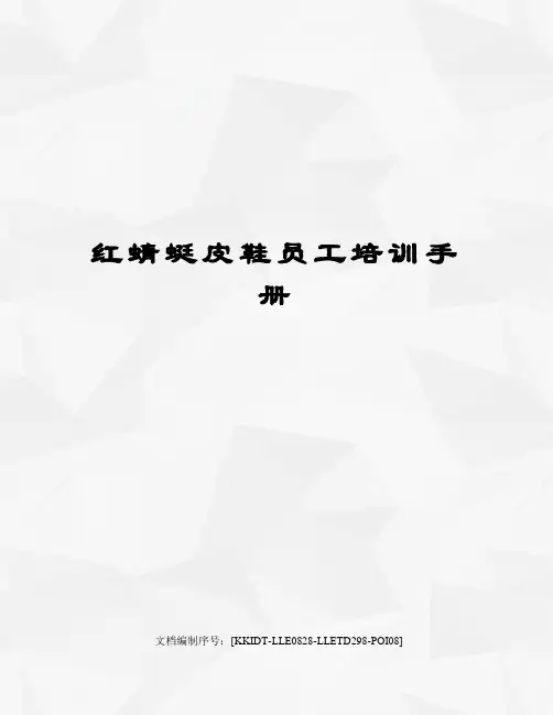 红蜻蜓皮鞋员工培训手册