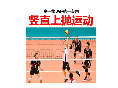 自由落体运动(竖直上抛)课件高一上学期物理人教版