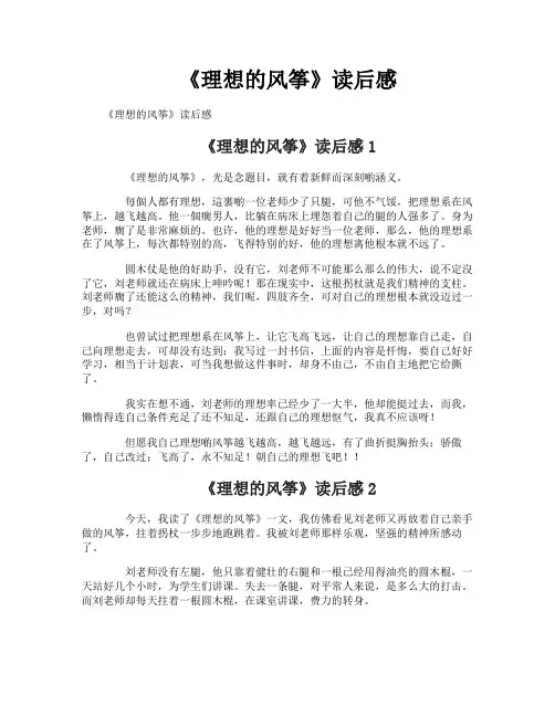 《理想的风筝》读后感