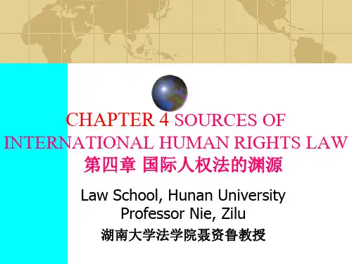 国际人权法的渊源
