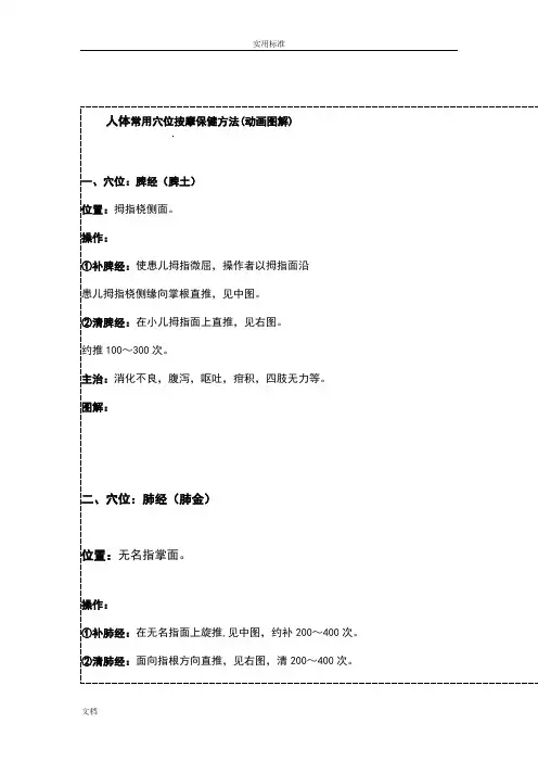 人体经络穴位现用图解大全手臂内侧