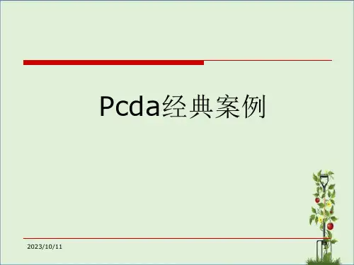 PDCA经典案例分析讲述