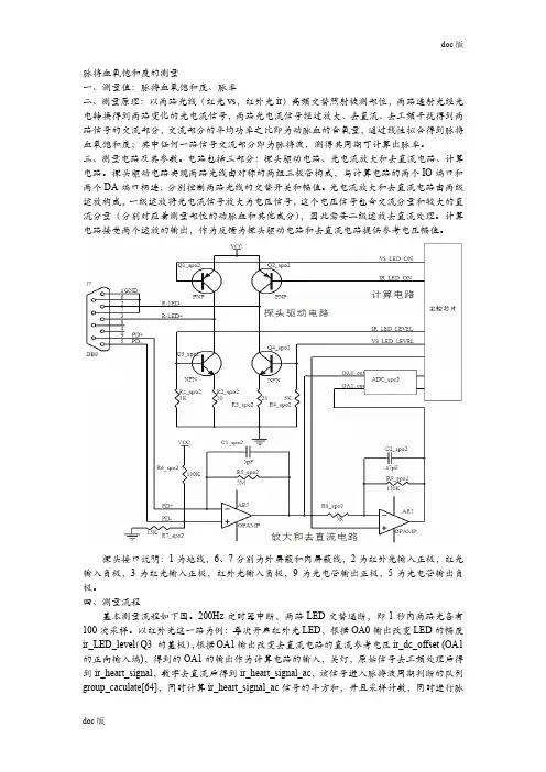 脉搏血氧饱和度