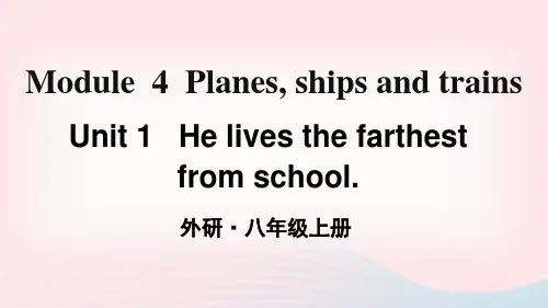 八年级英语上册Module 4 Unit 1