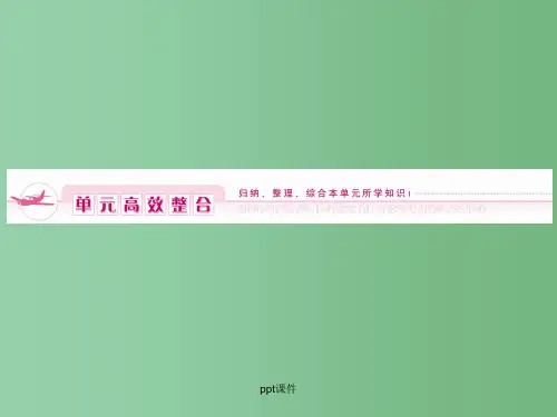 高中化学 第1单元 走进化学工业 单元高效整合同步导学 新人教版选修2