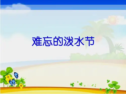 部编版课件 难忘的泼水节ppt课件3