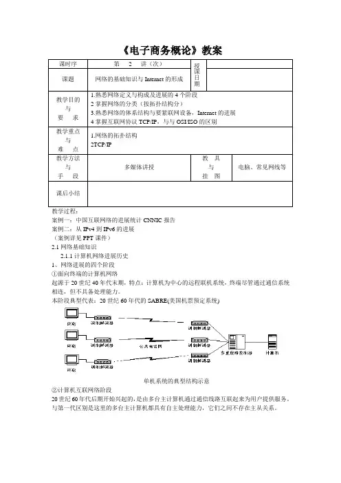 《电子商务概论》教案
