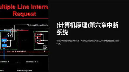 (计算机原理)第六章中断系统