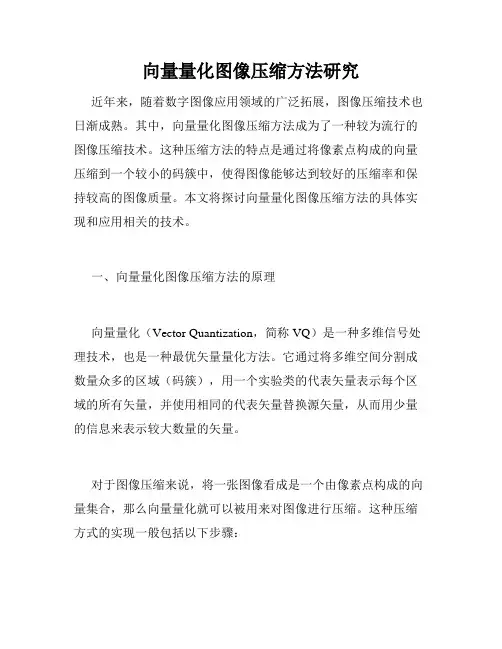 向量量化图像压缩方法研究