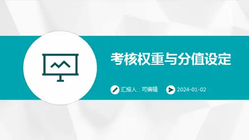 考核权重与分值设定