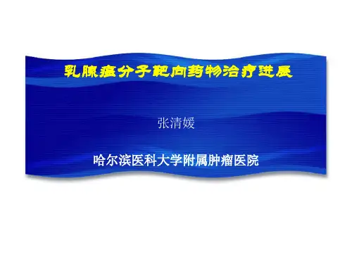 乳腺癌分子靶向药物治疗进展 共75页PPT资料
