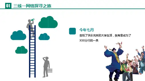金融机构银行网格化发展三线一网格介绍培训讲座课件PPT模板