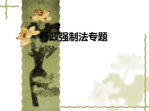行政强制法专题PPT课件