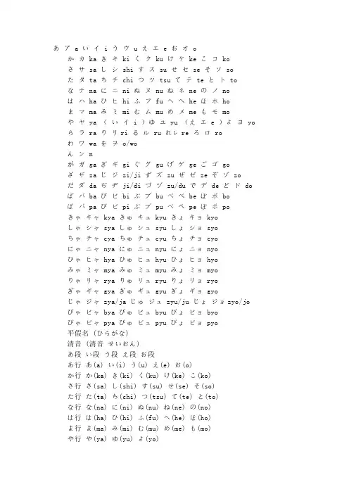 日语发音