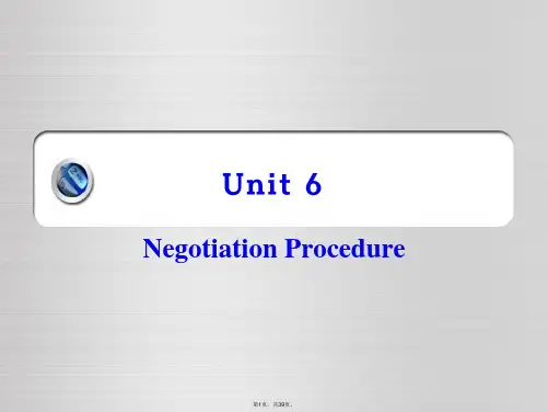 Unit-6-Negotiation-Procedure-+-opening-stage
