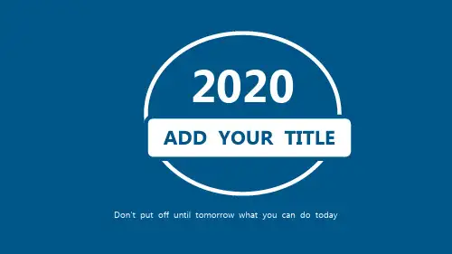 2020工作汇报总结PPT模板