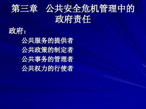 公共安全危机管理 