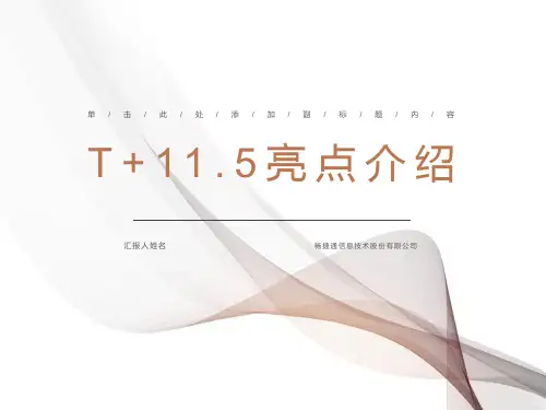 用友T发版产品之亮点