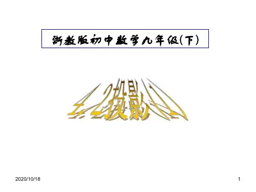 九年级下浙教版4.2 投影(1)PPT优选课件