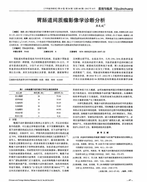 胃肠道间质瘤影像学诊断分析
