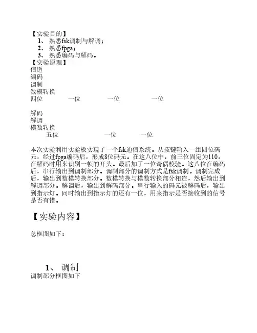 FSK调制与解调