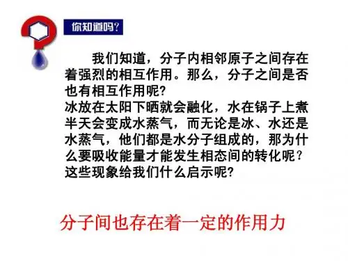 分子间作用力