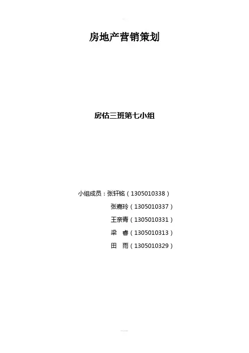 奥园越时代房地产项目整体营销策划方案