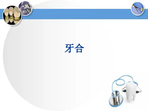 牙列、牙合与颌位 牙合 牙合