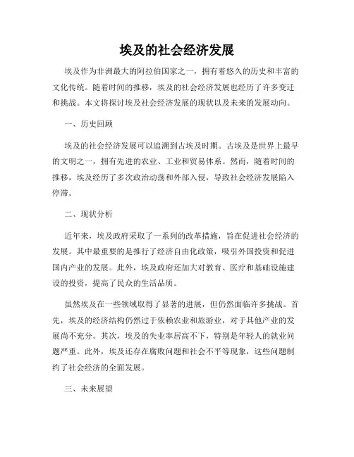 埃及的社会经济发展