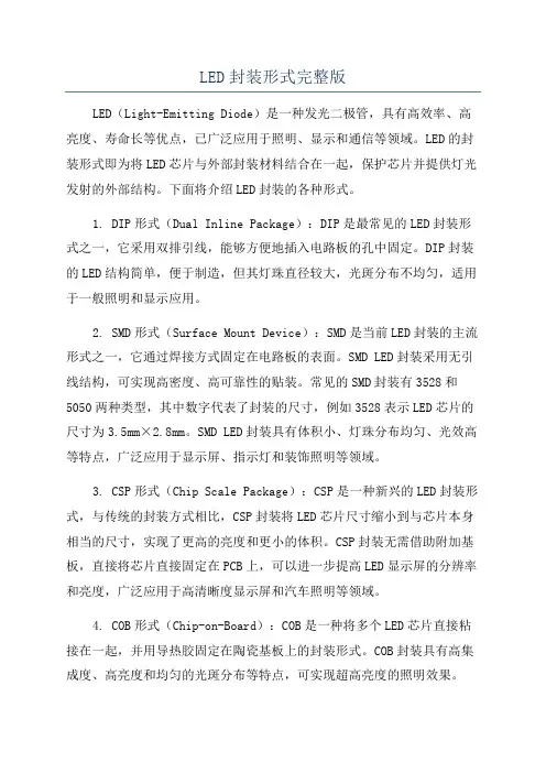 LED封装形式完整版