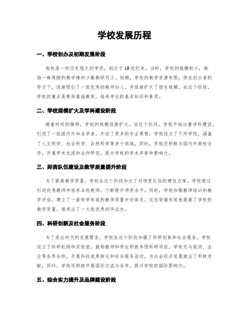 学校发展历程