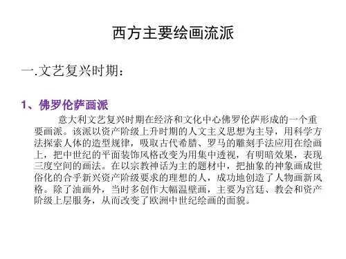 西方主要绘画流派