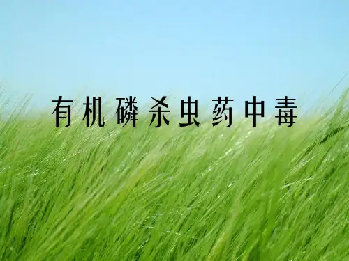 《有机磷中毒》幻灯片PPT