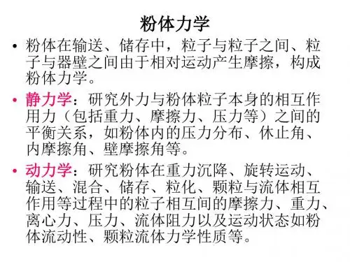 第三章 粉体力学