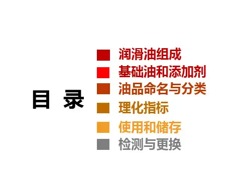 润滑油基础知识大全