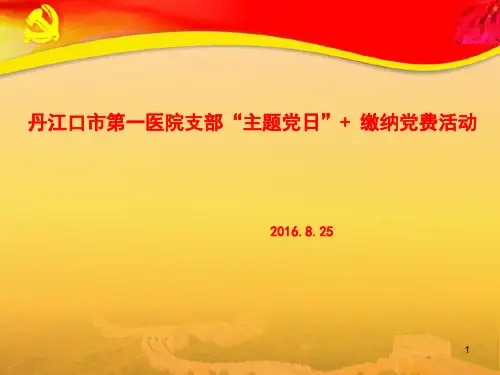 主题党日活动PPT演示课件