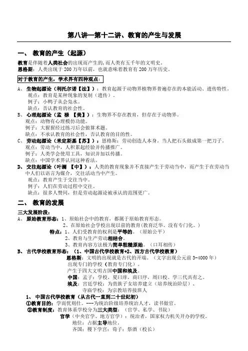 教育的产生与发展 (2)