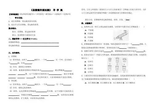 5.5显微镜和望远镜导学案