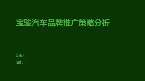 宝骏汽车品牌推广策略分析