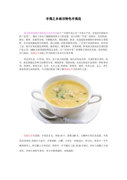 辛夷之乡南召特色辛夷花