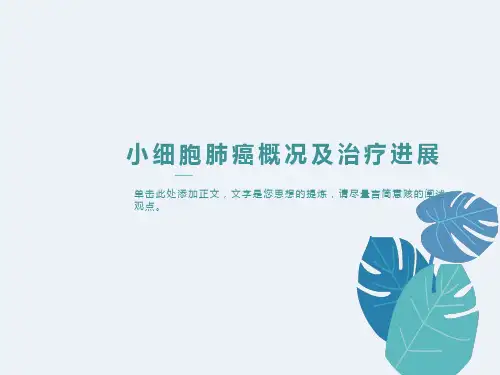 小细胞肺癌概况及治疗进展