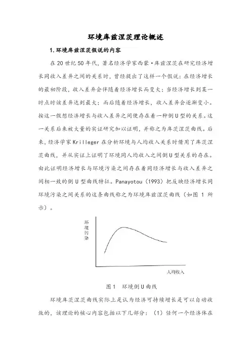 环境库兹涅茨理论概述