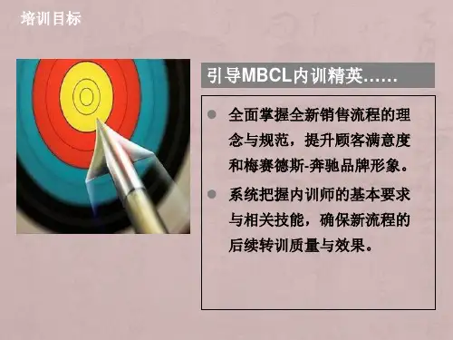 奔驰新销售流程导入培训-内训师版