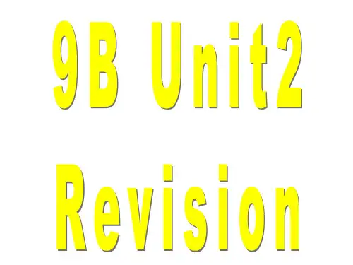 牛津初中英语9B_Unit_2复习课件