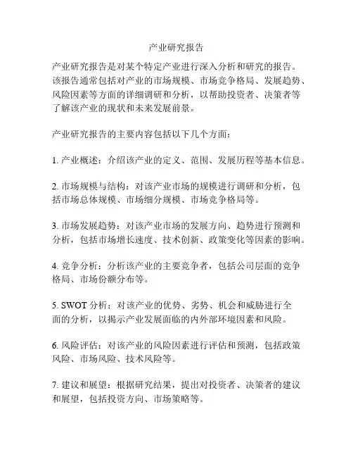 产业研究报告