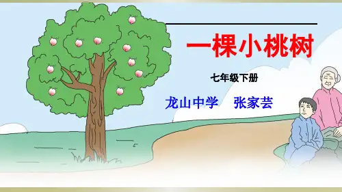 人教版(部编)初中语文七下第五单元第18课《一颗小桃树》课件(共26张PPT)