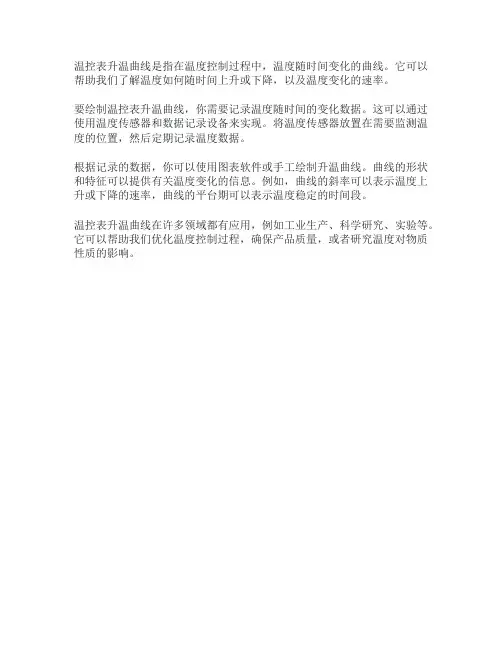 温控表升温曲线