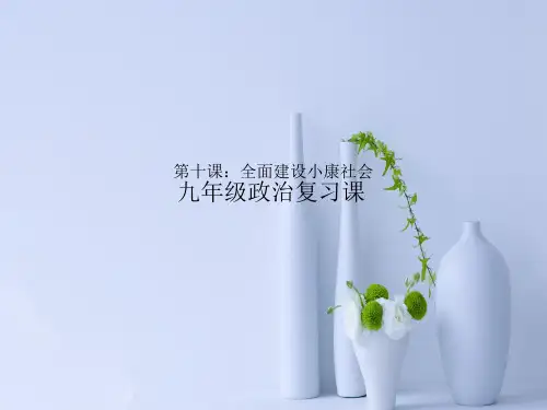 全面建设小康社会PPT教学课件