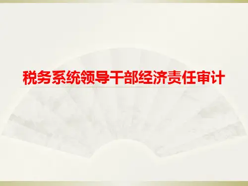 领导干部经济责任审计培训ppt课件