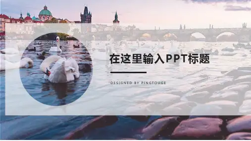 欧美大气多彩极简多线条动态IOS年终报告ppt模板